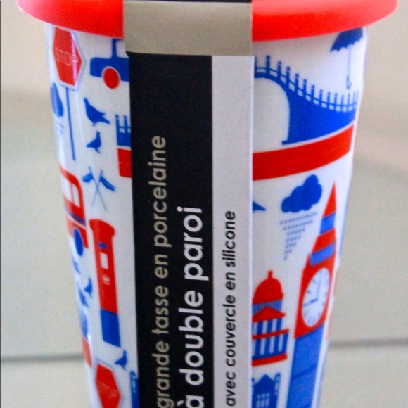 CIROA REUSE ME TRAVEL MUG LONDON LANDMARKS SILICON LID COFFEE 10 OZ MULTI… - Picture 5 of 5